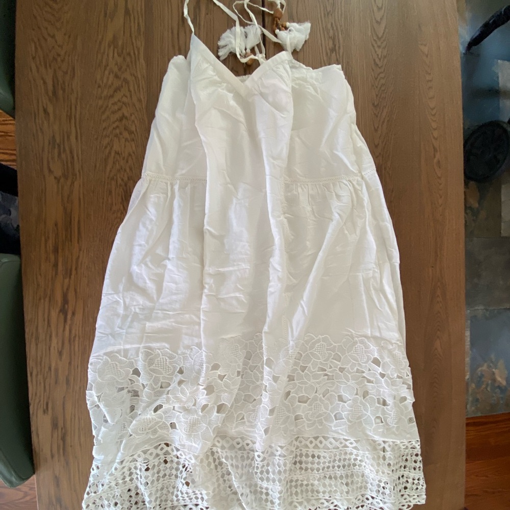 NWOT TRYB anthropologie white maxi dress size S